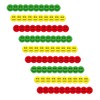 90 Smileys Magnet Set (Diameter 3 cm): 30 Cheerful Green,