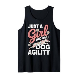 Dog Agility Art for Women Girls Dog Training Dog Agility Tank Top
