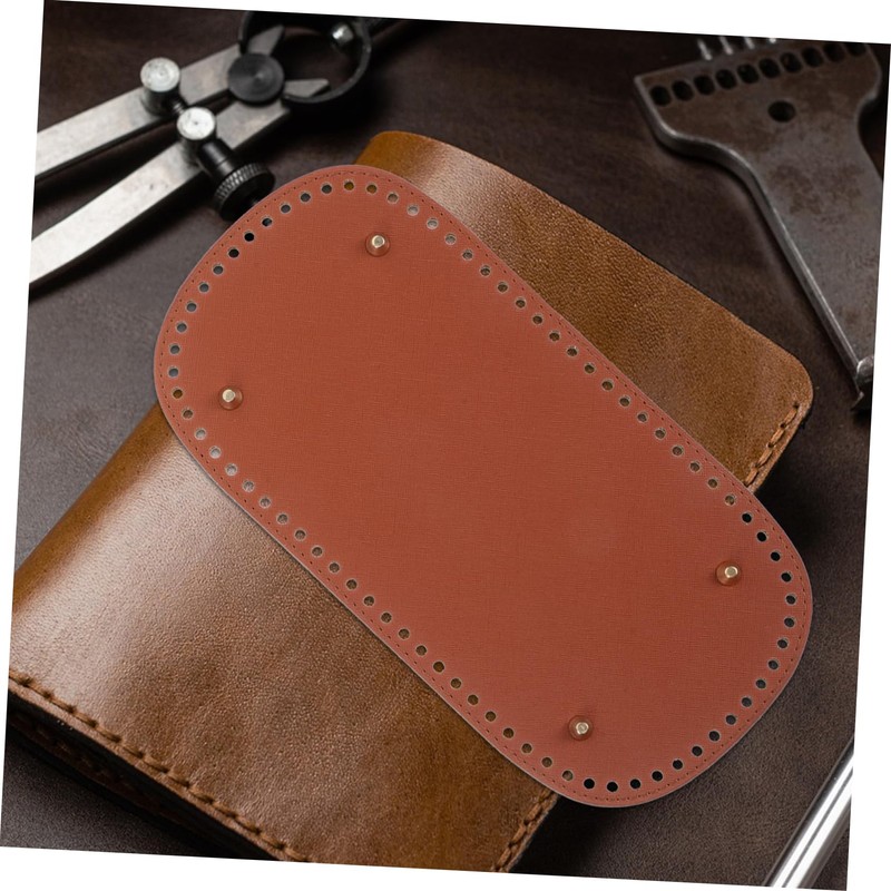 Operitacx 4pcs Handbag Base Shaper Insert Pads Pu Rectangular Tote