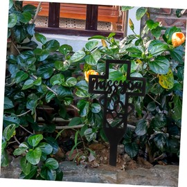 Levemolo Memorial Stake for Cemetery Decor Grave Decoration Lightweight Garden Stake for Remembrance Elegant Pile for Grave