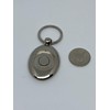 Farbwuselei Key Ring Silver "Beste Oma der Welt" with Heart