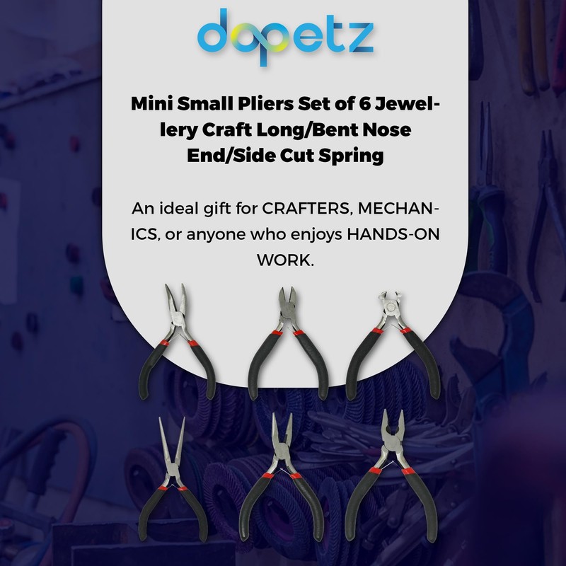 Dapetz ® 6Pcs Mini Pliers Set Multi Pliers Non Slip