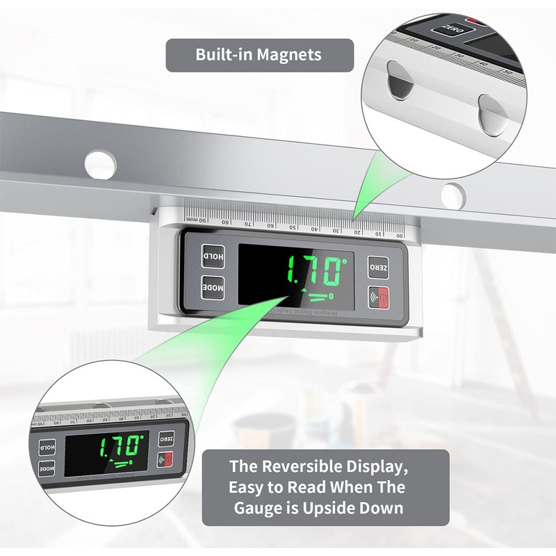 Digital Level Angle Gauge Magnetic Finder Tool Protractor Inclinometer Aluminum