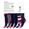 1SOCK2SOCK - Women's 6 Pack Bamboo Blend Crew Socks -