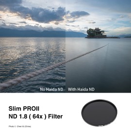 Haida 67mm ND64 Filter, 6 Stops, Neutral Density Filter, Multilayer Lens Filters (PROII Series)