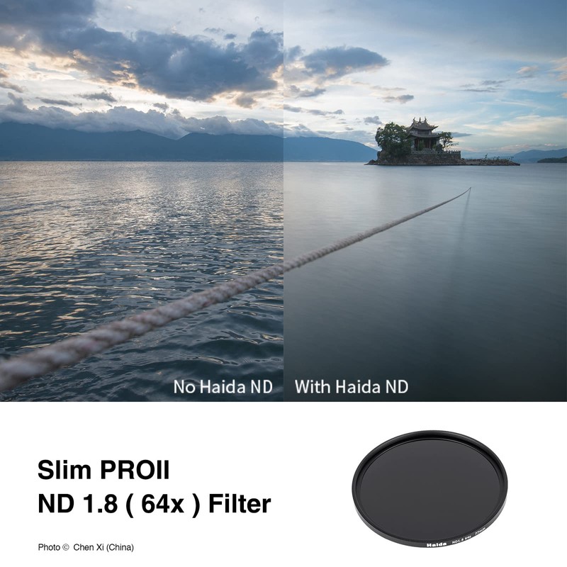 Haida 67mm ND64 Filter, 6 Stops, Neutral Density Filter, Multilayer