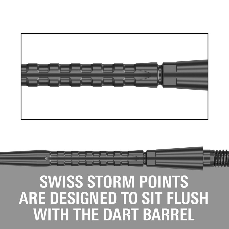 TARGET Darts Swiss Point Storm Dart Points, Surge (3 Pack