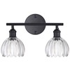 Shenmoyl Bathroom Light Fixtures, 2-Light Black Vanity wall Light Over