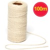 Baker Ross AG212 Natural Textured Cotton String for Jewellery Making