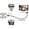 chenyang CYFPV Cable plano de extensión micro HDMI macho a