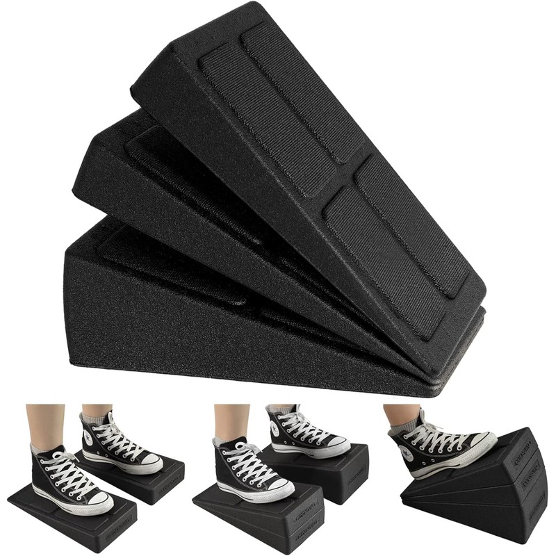Slant Board 3pcs Squat Wedge Calf Stretcher Incline Board, 5