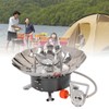 Mini Camping Stove Folding Stable Support Wind Resistant High Efficiency