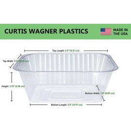 Curtis Wagner Plastics Oval Clear Heavy Gauge Vinyl Basket Liner (5-Pack) - Clear, Oval (Diameter: 5.5 x 3.5 Base, 7.5 x 5.5 x 2.75 Top, 2.75 Depth)