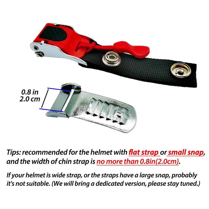 ZYRELYNX Helmet Quick Release Buckle Kit, Metal Chin Strap for