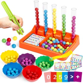 Aizweb Counting and Color Sorting Toys for Toddlers, Montessori Toys Preschool Kindergarten Learning Activities,STEM Math Manipulatives Matching Games Educational Learning Fine Motor Skills