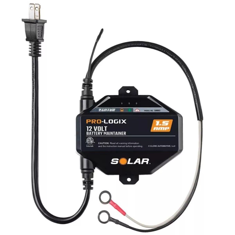 Solar Pro-Logix 1.5 amp Automatic Battery Maintainer Underhood Trickle Charger