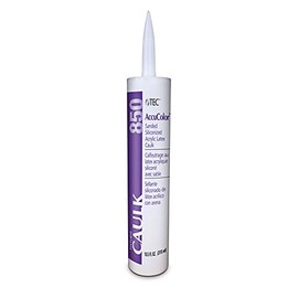 TEC AccuColor - Siliconized Sanded Acrylic Caulk - Fast-Drying and Paintable Sealant That Provides a Tough and Flexible Seal - 10.5 OZ - 940 Antique White Color
