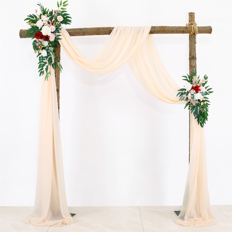 Wedding Arch Draping Fabric Black Backdrop Curtain Drape Easy to