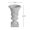 Christopher Knight Home Jorine Light Concrete Planter, Patio Planter, Mid-Centry