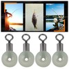 Briny River 50PCS Pulley Swivel 22x10mm Fishing Plastic Fork Hook