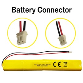 Lombaour 1 Pack 9.6V BBAT0043A Emergency Light Lighting Fixture Battery, AA*8 900mAh Batteries Compatible for ELBB003 ELB-B003 ELB-B004 ELBB004 OSI OSA228 DANTONA CUSTOM-306-U BBAT0044A BAA-96