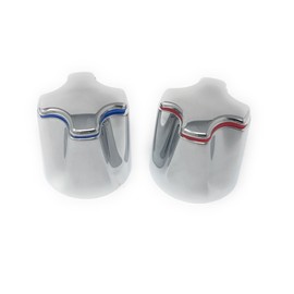 MI MADOL Imports, LLC MADOL Cold and Hot Replacement Set [2301] Handle Replacement Compatible with Price Pfister 4" Small Handle Ideal Kitchen and Bathroom Faucet