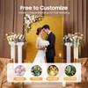 4Pcs Wedding Roman Column, Artistic Roman Column Statue Party Flowerpot