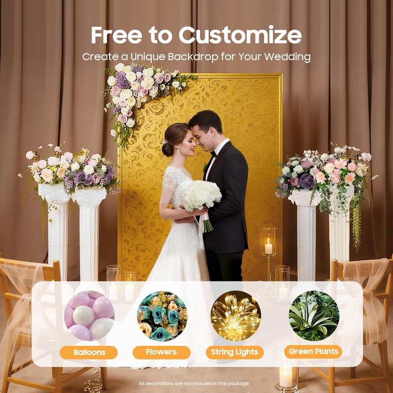 4Pcs Wedding Roman Column, Artistic Roman Column Statue Party Flowerpot