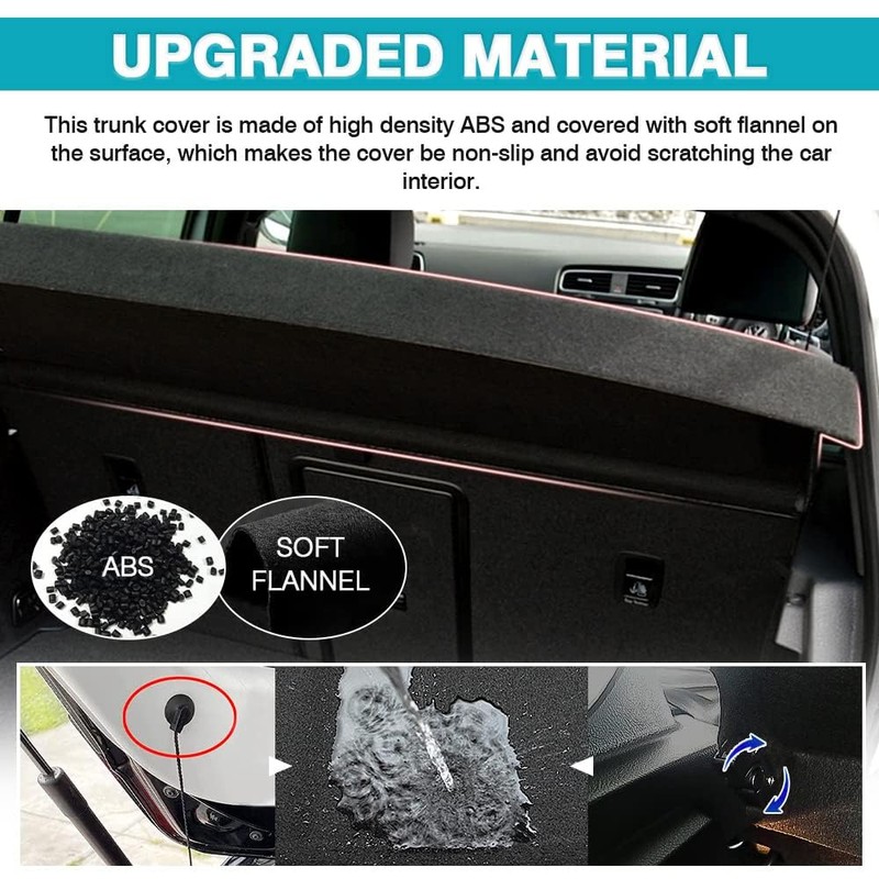 Powerty Cargo Cover for 2015-2018 2019 Volkswagen Golf Mk7 GTI