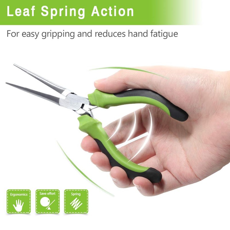 SPEEDWOX 6 Inches Mini Needle Nose Pliers for Jewelry Making