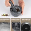 Tera Mortar and Pestle Set Natural Marble Grinder Spice Herb