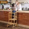 COSYLAND Toddler Standing Tower - Adjustable Height Toddler Kitchen Stool