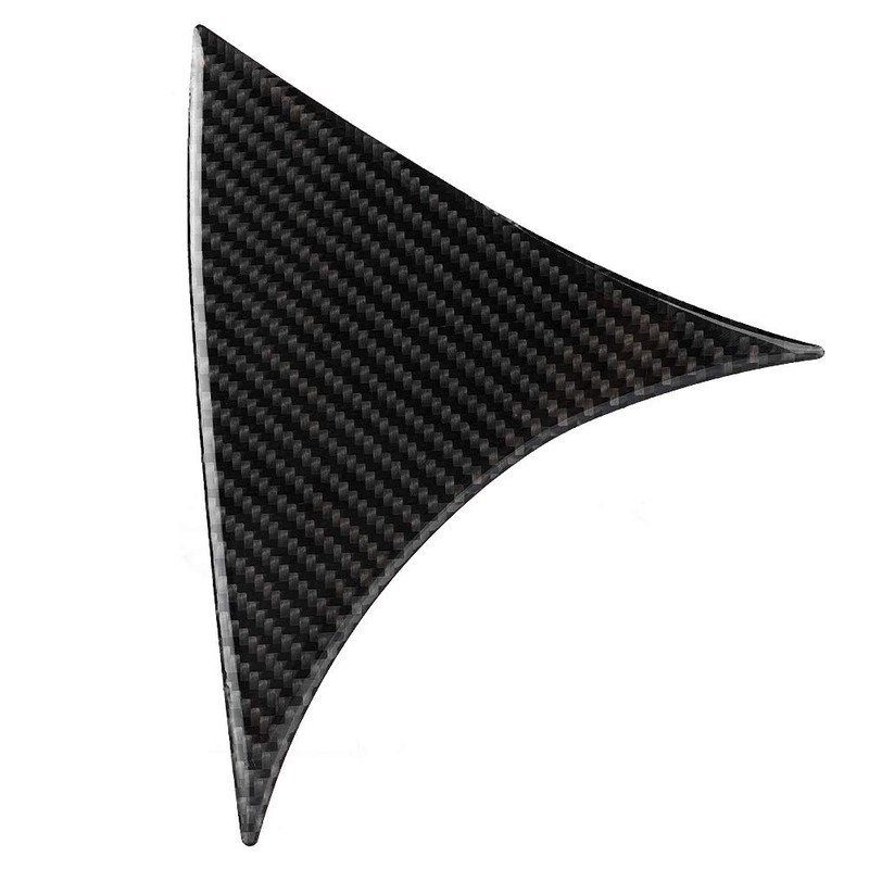 EVGATSAUTO Rear Window Side Wing Cover, Pack of 2 Carbon