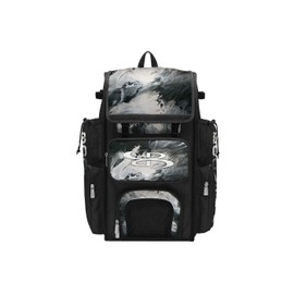 Boombah Superpack Bat Bag - Backpack Version (no wheels) - Holds 4 Bats - Glacier Black/White