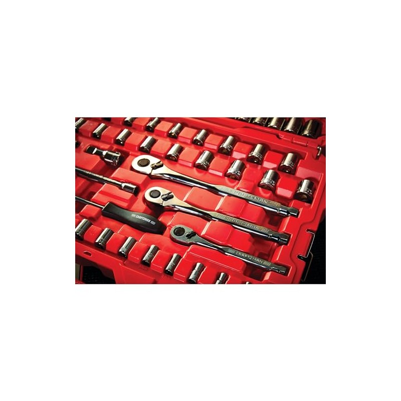 CRAFTSMAN Mechanics Tool Set, 1/4" & 3/8" & 1/2" Drive,