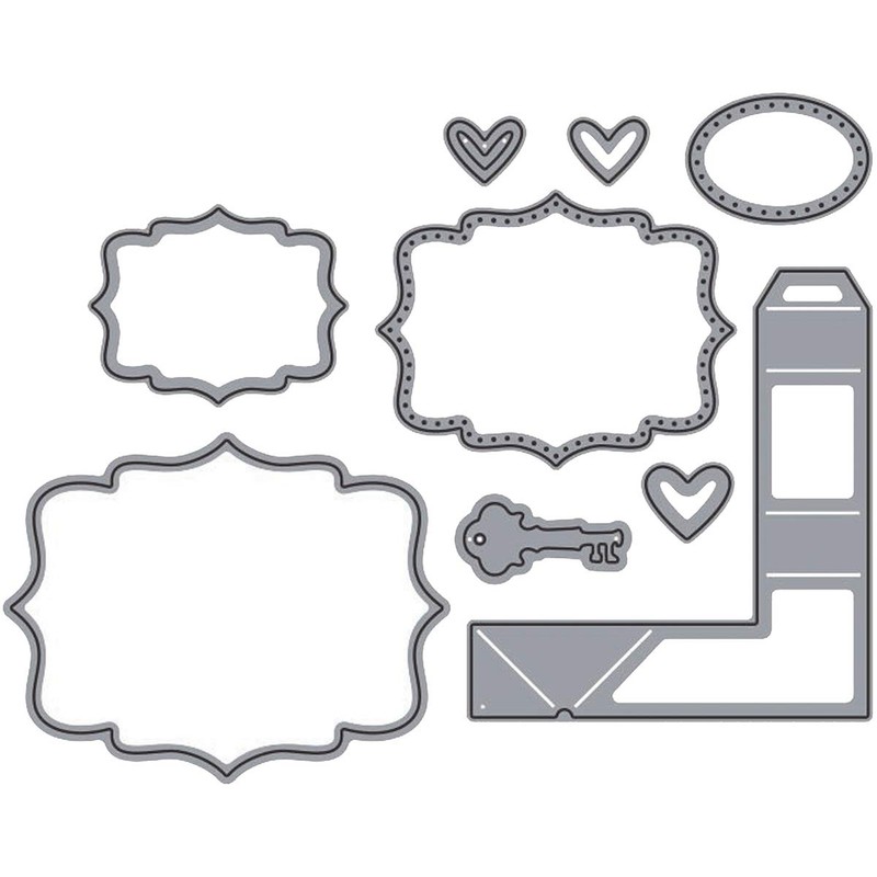 KB Riley Karen Burniston Katherine Label Pop-Up Die Set