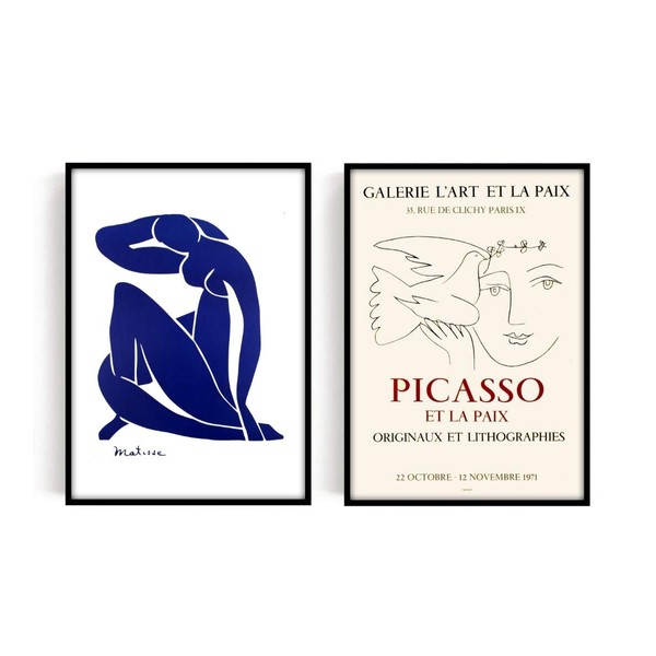 2 Picasso ET LA PAIX Matisse Blue Nude (A2 Size (No Frame))