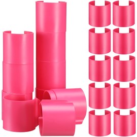 Vercraft 20 Pack Pink 2" Diameter Quilt Clips Fabric Management Sewing Clips Rail Clips for Long Arm Quilting Frames Quilt Clips Versatile Quilting Rings for Rolling Rail Frame Quilting or Hand