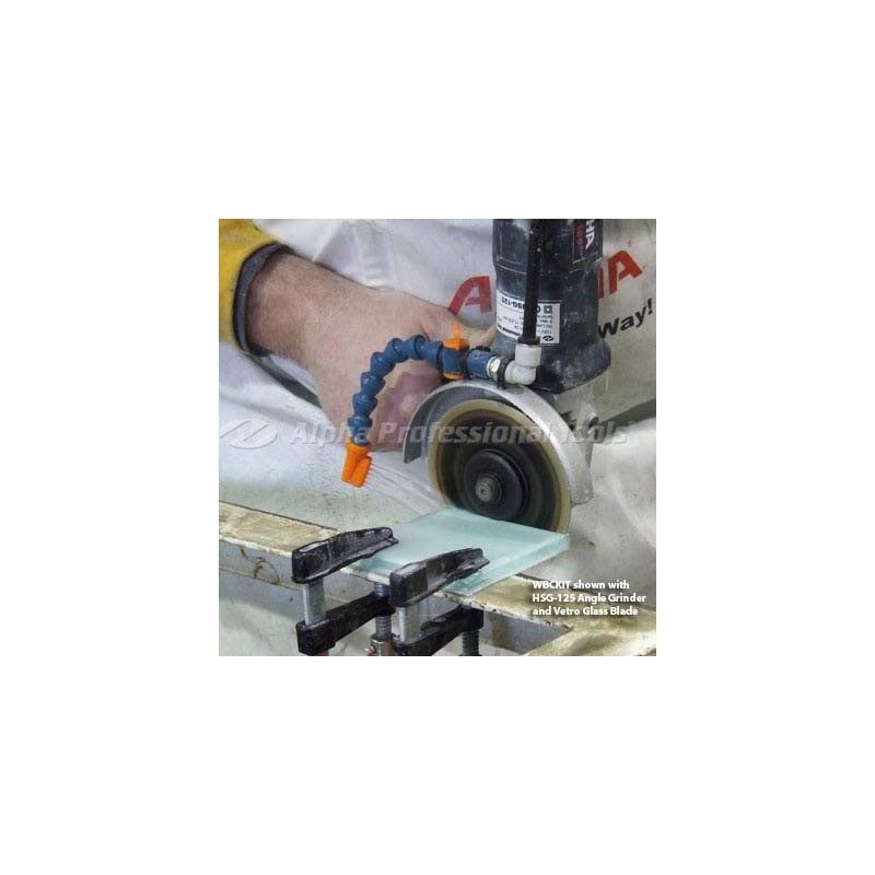 Alpha Wet Blade Cutting Kit 6" (Converts A Dry Grinder