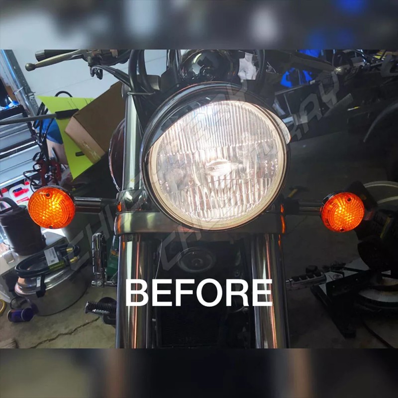 CHUSYYRAY H7 LED Motorcycle Headlight Bulb Kit 6000K White For