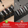 Electric Knife Sharpener, Dual-Sided 3-Stage Sharpener with Diamond Abrasives &