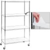 Catalina Creations EFINE 4-Shelf Wire Shelving Rack, Chrome Shelving Units