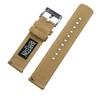 BARTON WATCH BANDS Quick Release Canvas Watch Band Straps, Khaki