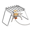 HUIOP Multifunctional Folding Campfire Grill Portable Stainless Steel Camping Grill