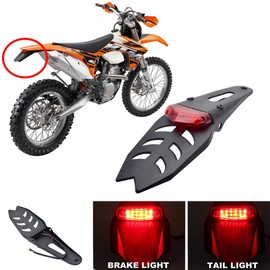 Dirt Bike Led Taillight-12V Motorcycle Brake Tail Light Universal Motorcycle Fender Brake Stop Rear Taillight ATV Dirt Bike LED Lamp