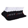 Head Men's Quarter Athletic Sport Socks 10-Pack (Black)