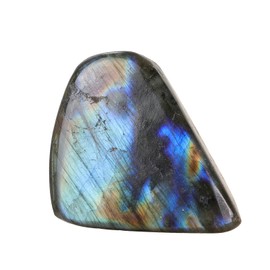mookaitedecor 50-99g Labradorite Crystal Stone Ornament Self Standing Specimen Small Healing Crystal Decor, Irregular Labradorite Palm Worry Stone Moonstone Healing Stones and Crystals for Display