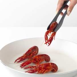 Brabantia 122842 Tasty+ Kitchen Tongs Plus Tweezers, Granite Grey