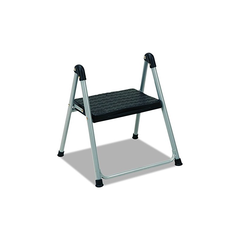 Cosco 11014PBL1E Folding Step Stool, 1-Step, 200lb, 9 9/10" Working
