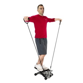 Pinikuyiro Mini Steppers for Exercise, Stair Stepper with Resistance Bands, Mini Stepper with 220LBS Loading Capacity, Hydraulic Fitness Stepper with LCD Monitor